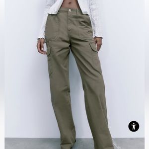 Zara Straight Cargo Pants